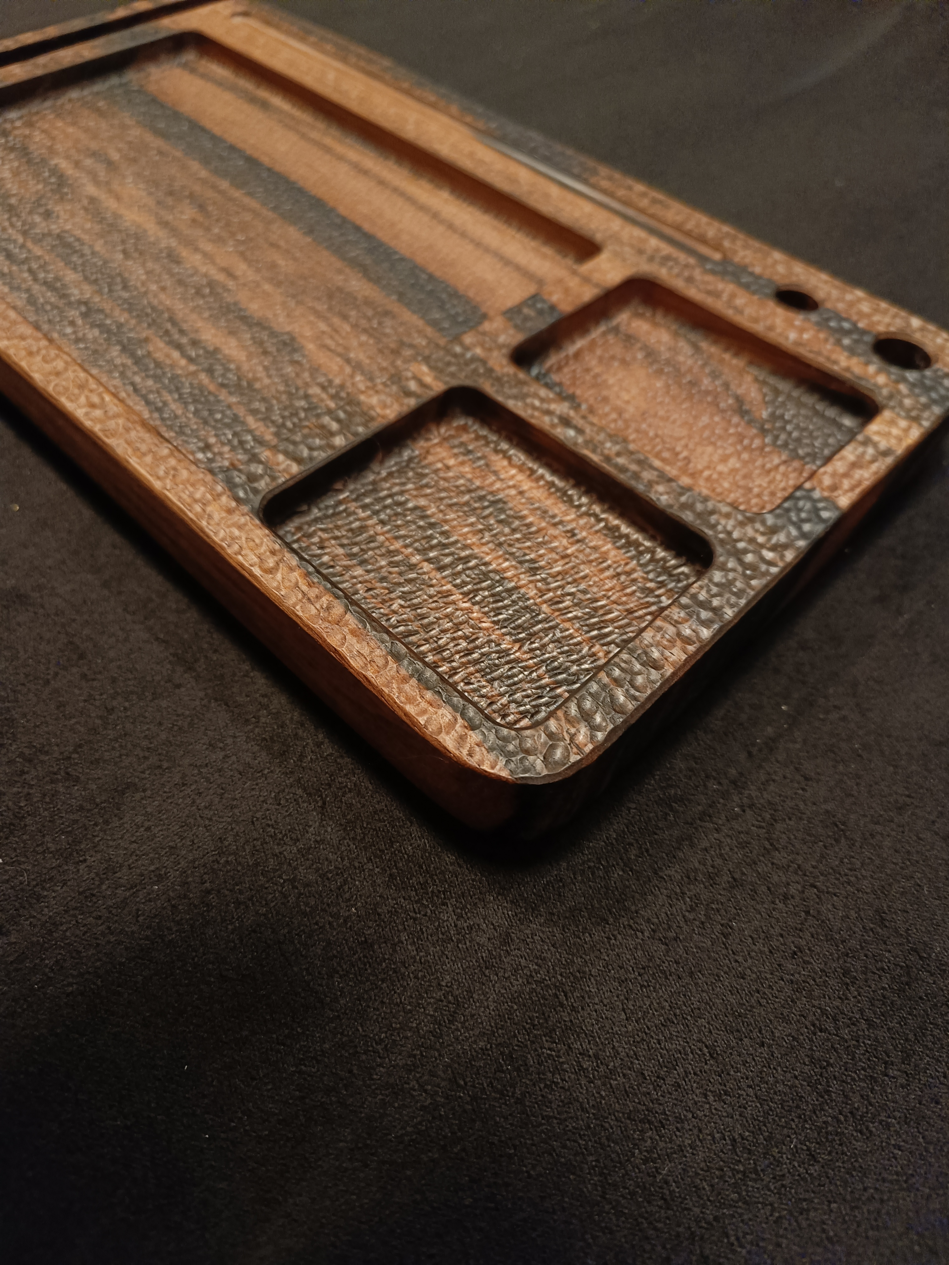 Компактный органайзер Heritage Compact 25 из эбенового дерева Makassar - 25 отделений, минималистичный дизайн для небольших пространств